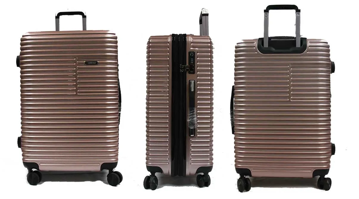 24 inch Tenacious ABS PC Expandable Antitheft Zipper Luggage 8 Spinner Wheels and TSA Lock