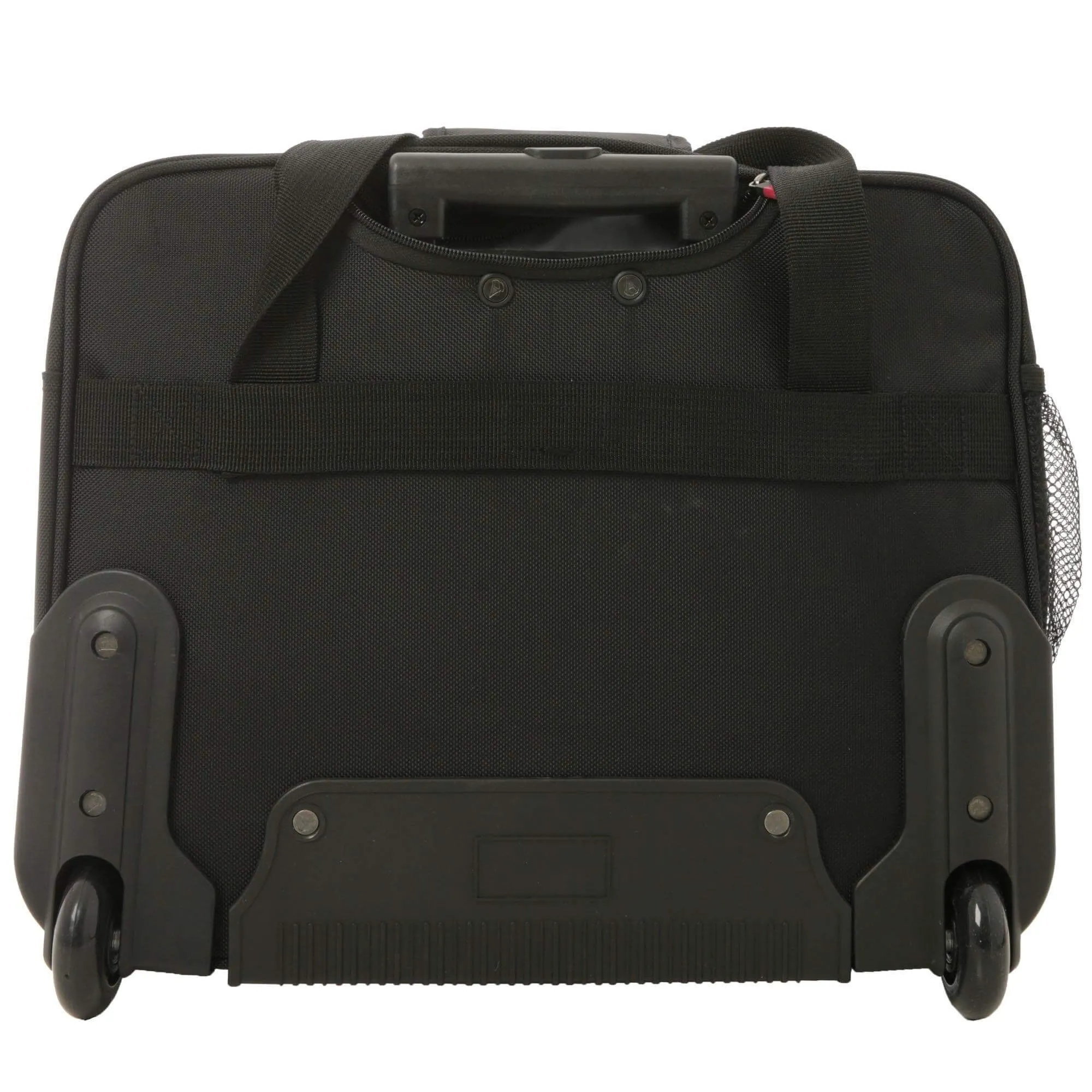 Aerolite Premium Padded Business Laptop Roller Case with 2 Wheels Approved for Ryanair Priority Boarding, Easyjet Plus, BA and More Airlines. Fits up to 15.6 Inch Laptops (Black)