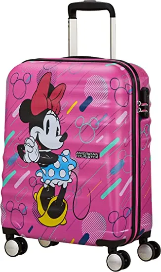 American Tourister Disney Wavebreaker Carry-On Spinner Luggage - Minnie Future Pop