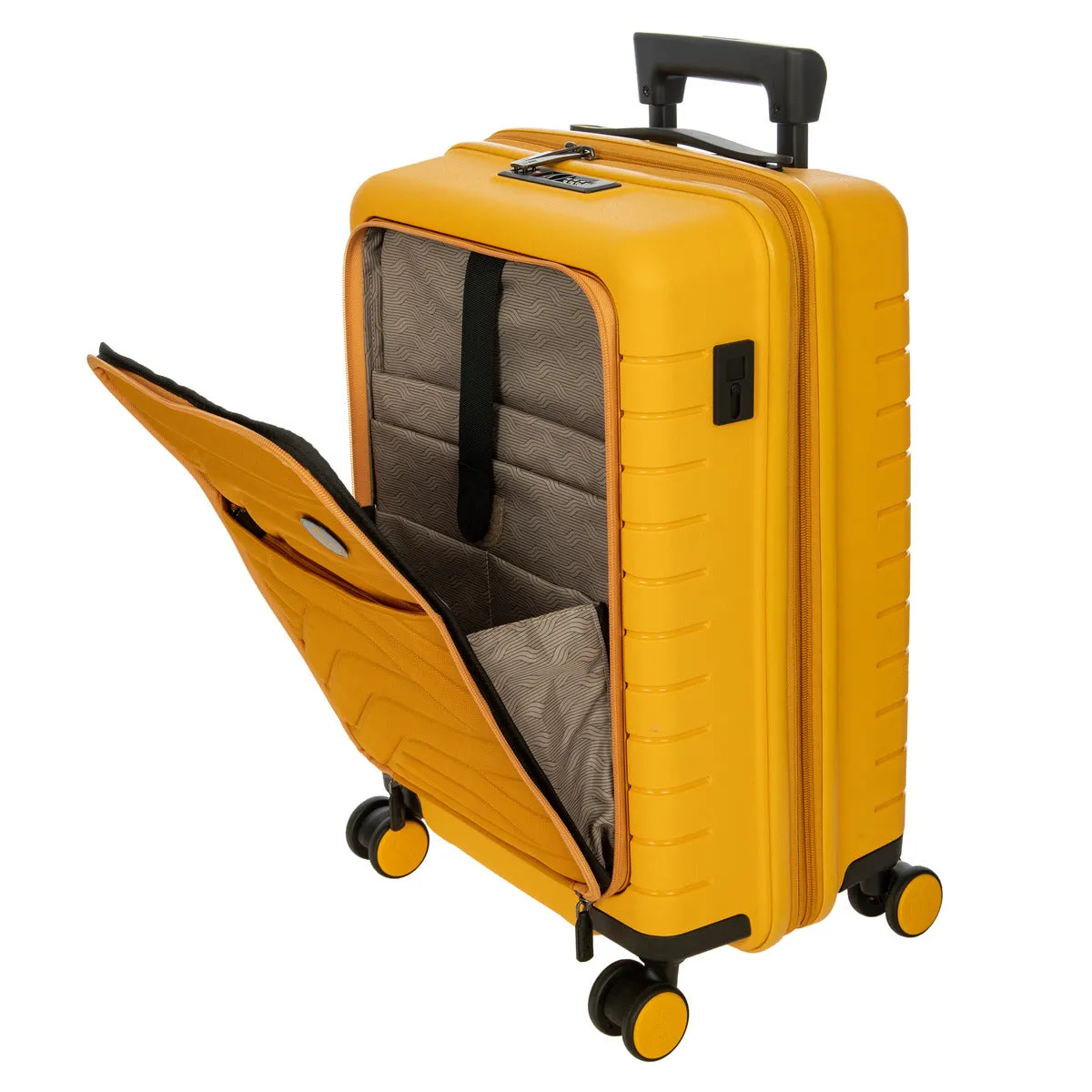Bric's B Y Ulisse Expandable Spinner with Pocket - 21" Mango
