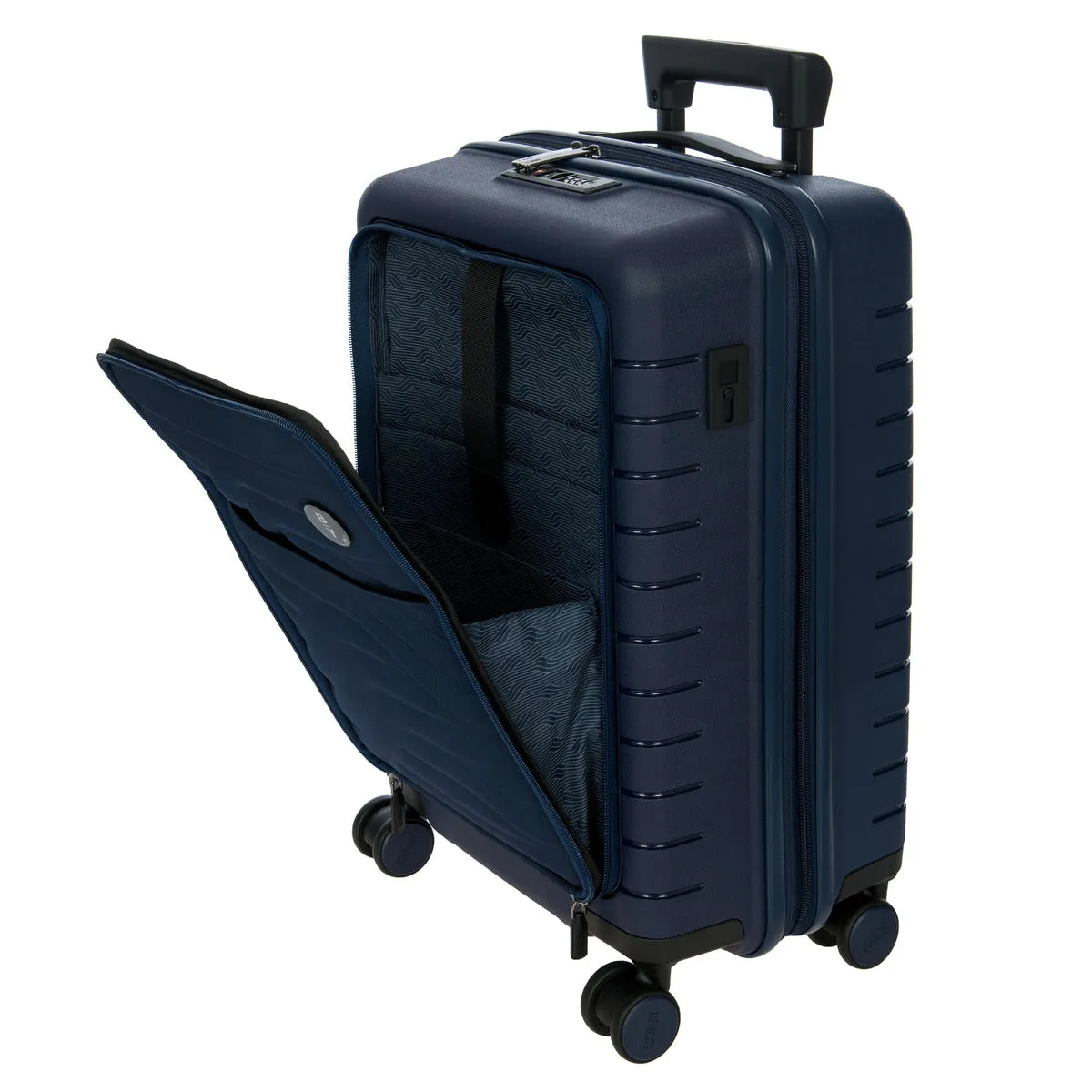 Bric's B Y Ulisse Expandable Spinner with Pocket - 21" Ocean Blue