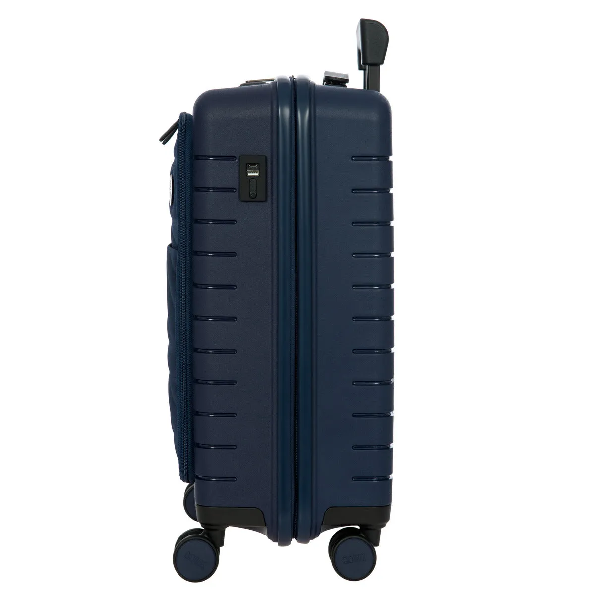 Bric's B Y Ulisse Expandable Spinner with Pocket - 21" Ocean Blue