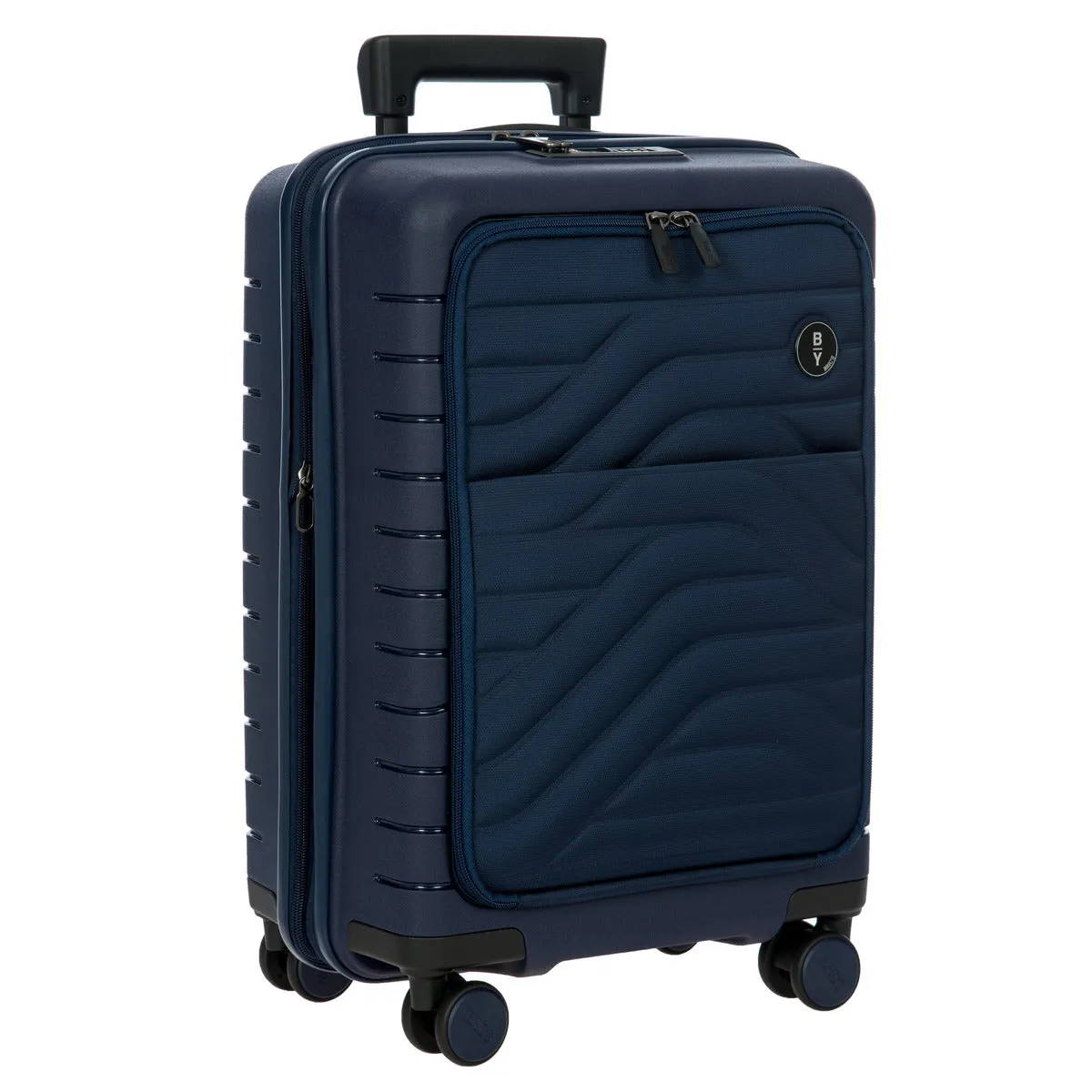 Bric's B Y Ulisse Expandable Spinner with Pocket - 21" Ocean Blue