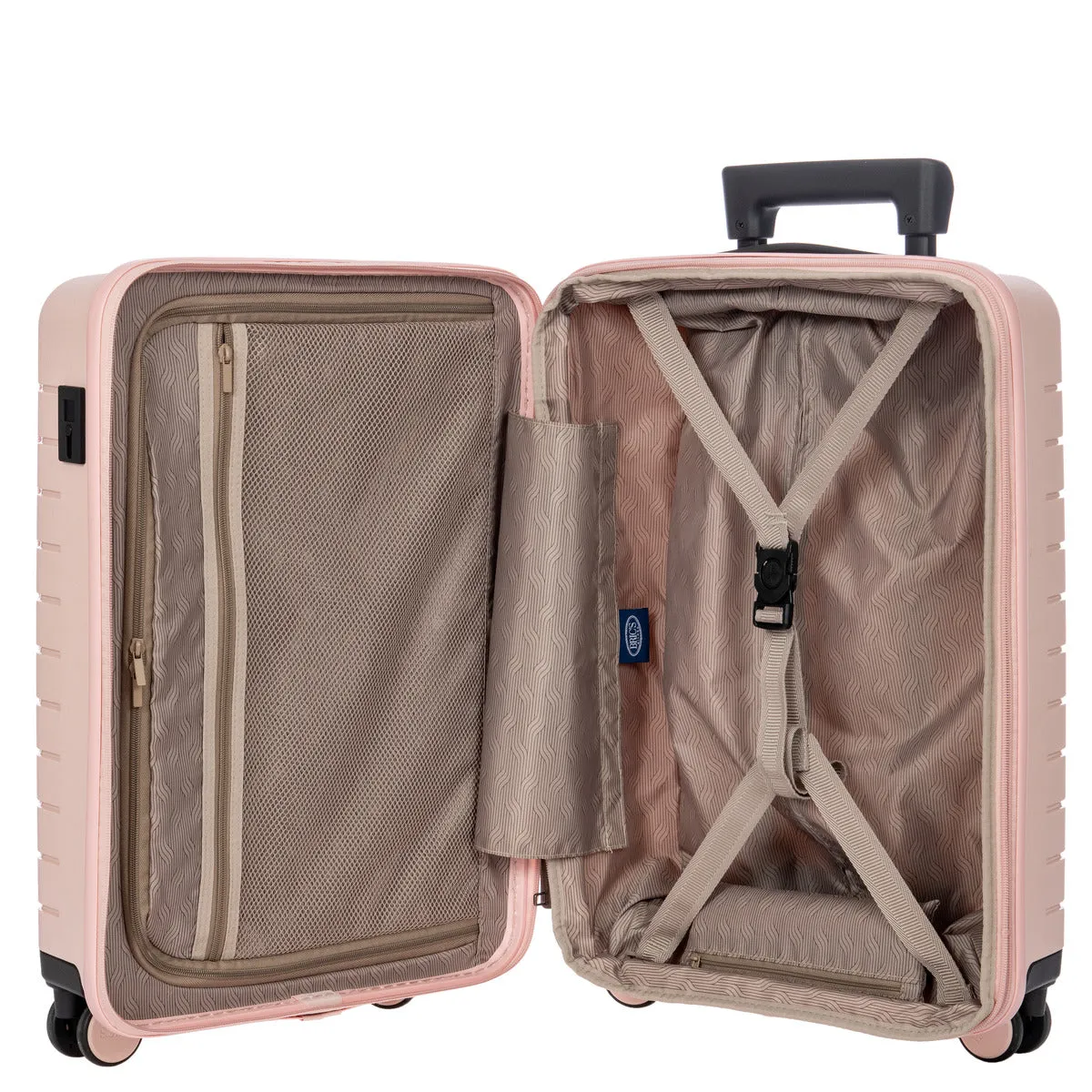 Bric's B Y Ulisse Expandable Spinner with Pocket - 21" Pearl Pink