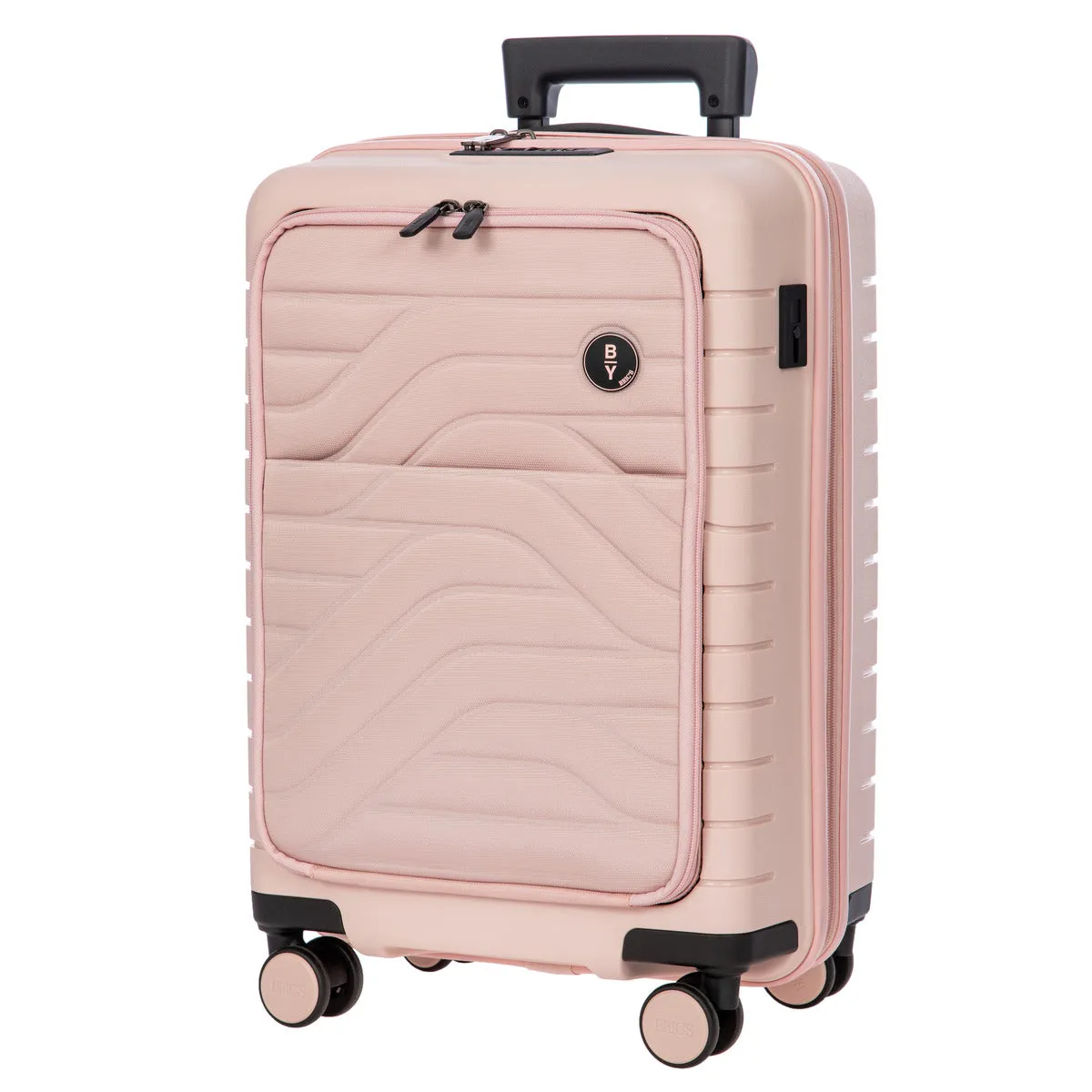 Bric's B Y Ulisse Expandable Spinner with Pocket - 21" Pearl Pink
