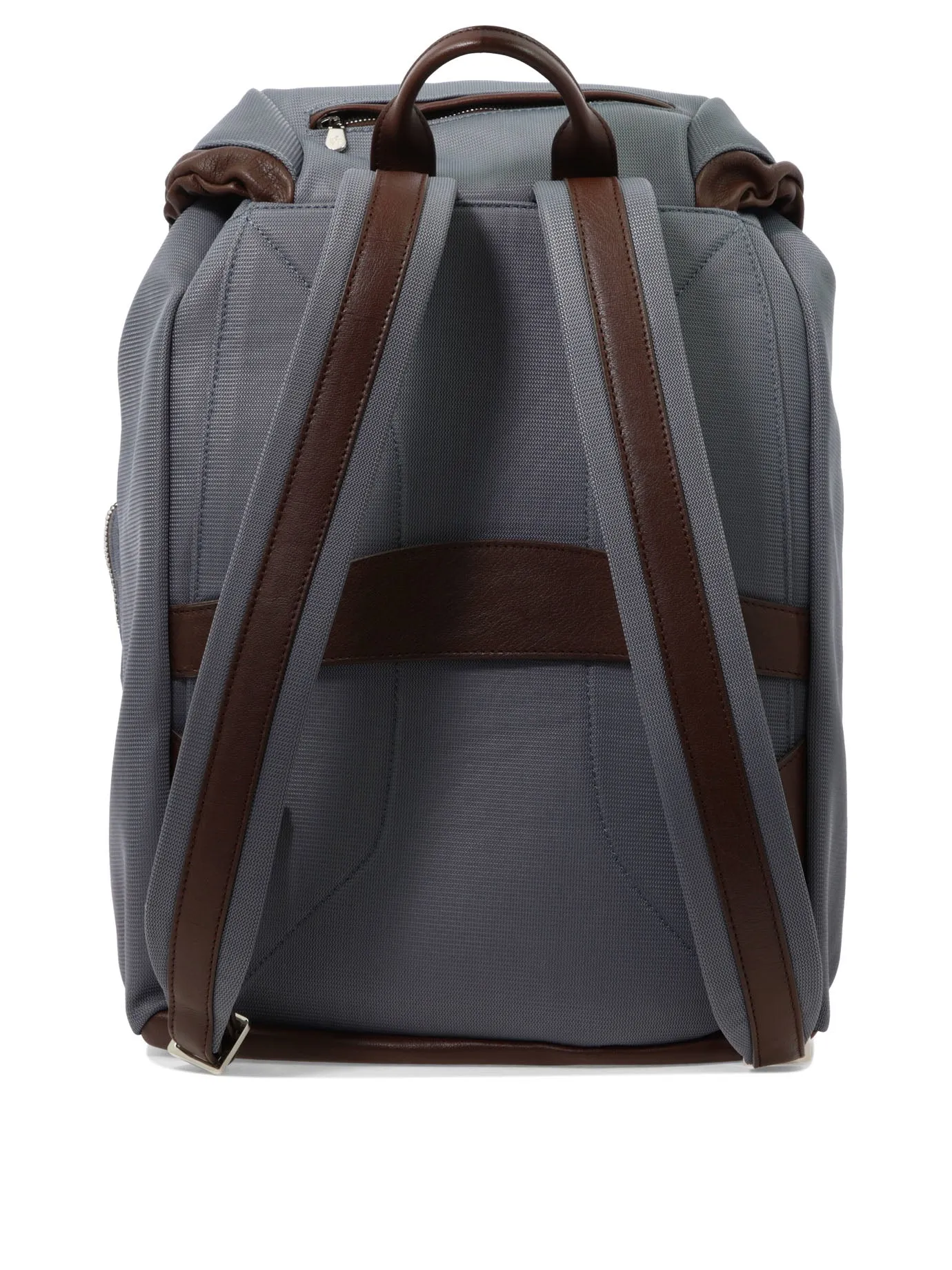 Brunello Cucinelli Leisure Logo Detailed Foldover Backpack