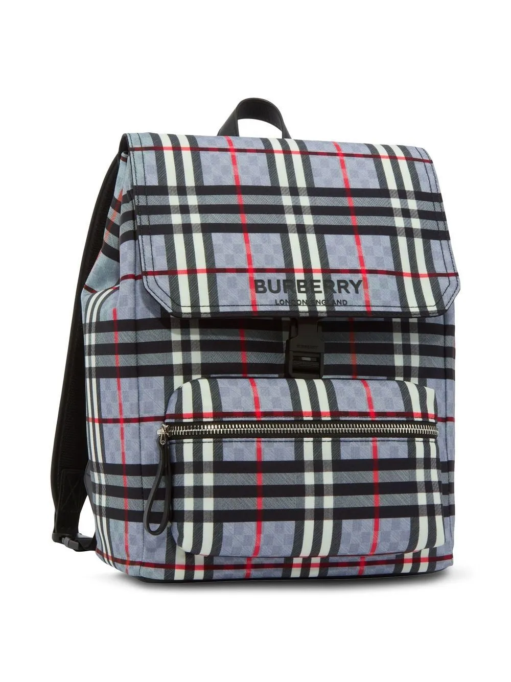 Burberry Kids Vintage Check Pattern Logo Printed Backpack