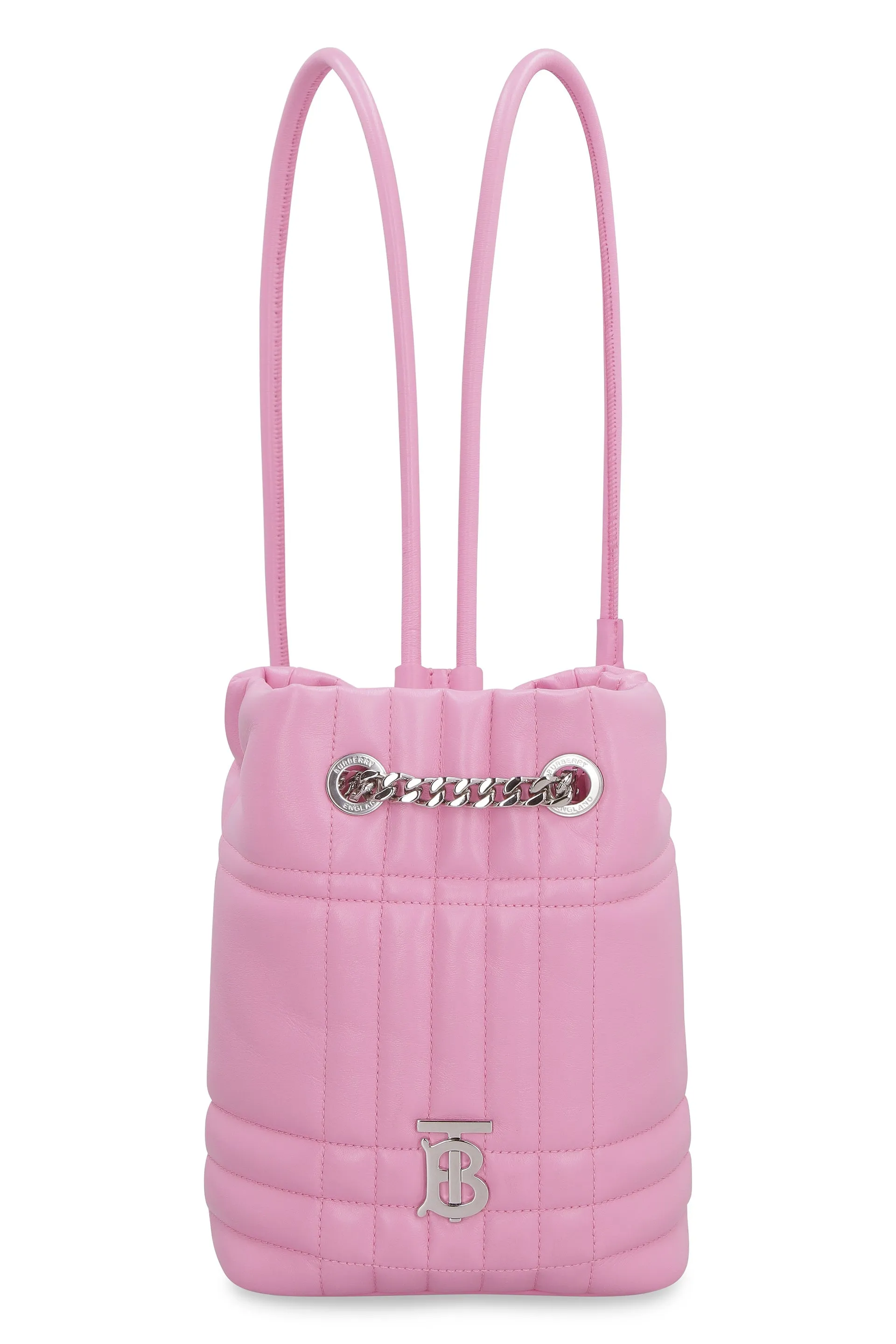 Burberry Lola Logo Plaque Quilted Backpack