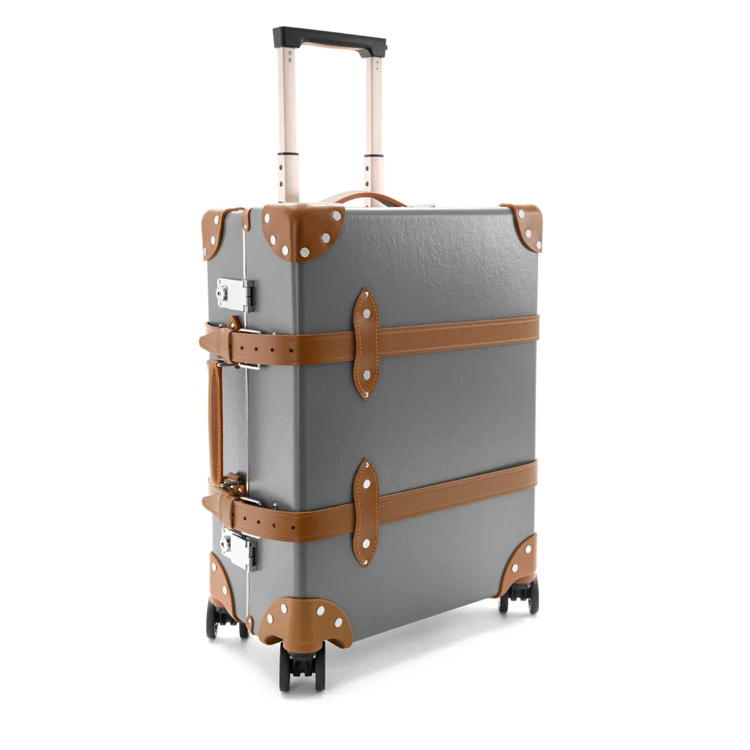 Centenary · Carry-On - 4 Wheels | Grey/Caramel/Chrome
