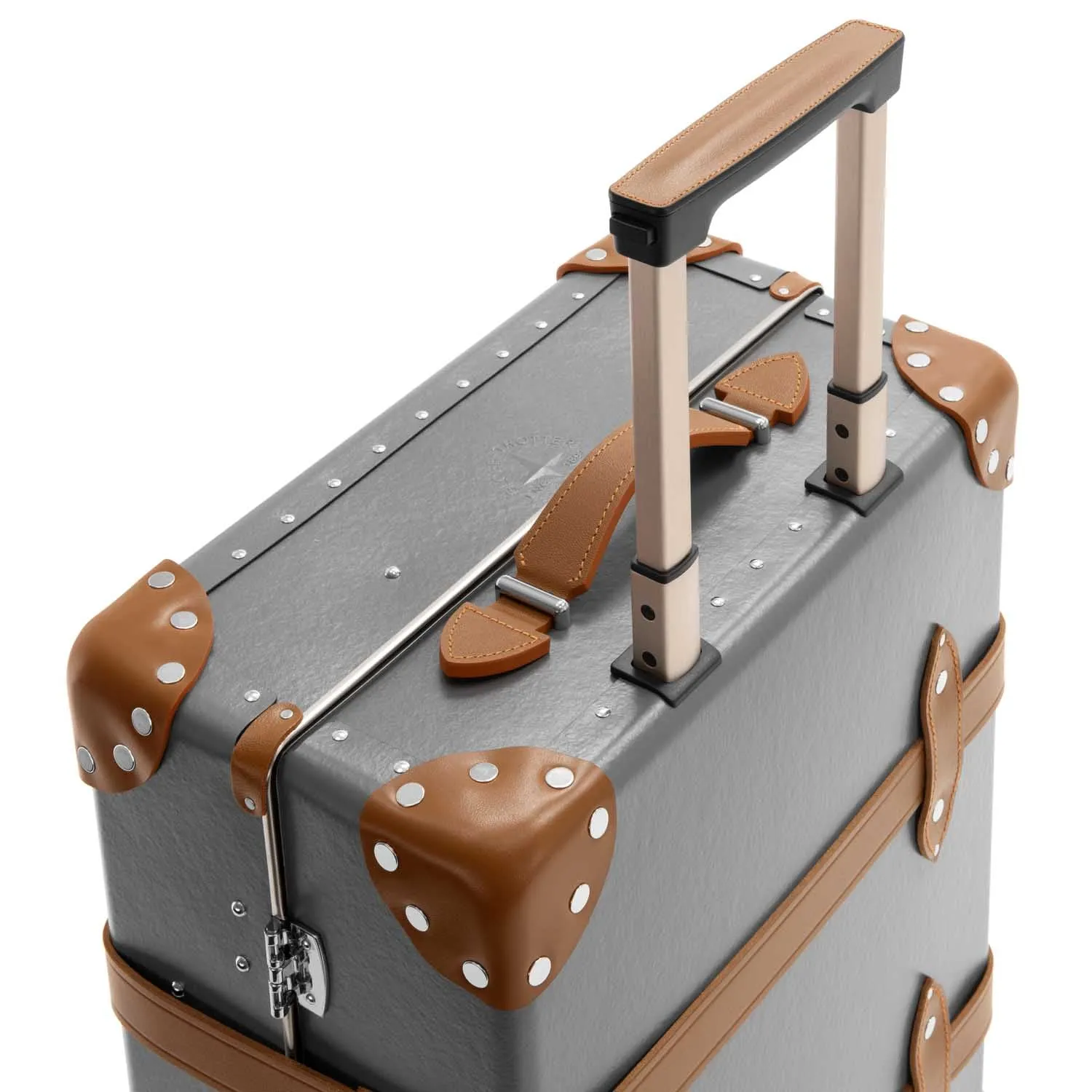 Centenary · Carry-On - 4 Wheels | Grey/Caramel/Chrome