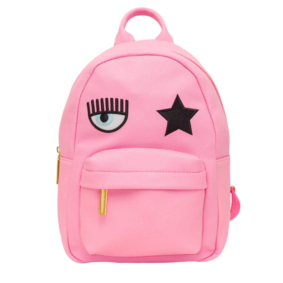 Chiara Ferragni Eyelike Embroidered Zipped Backpack
