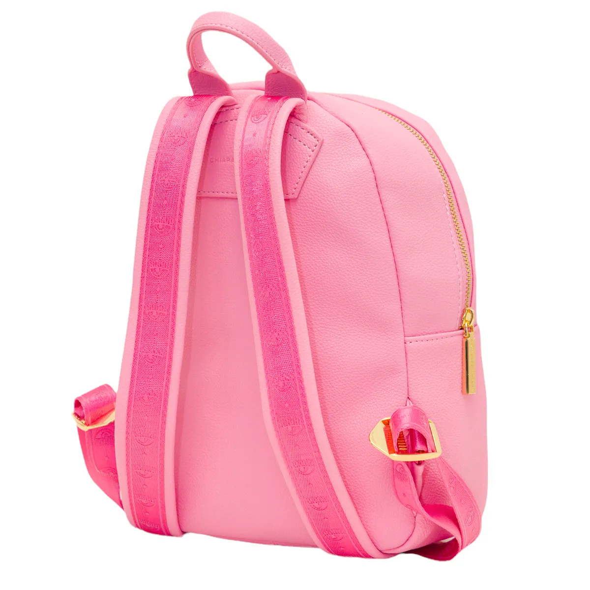 Chiara Ferragni Eyelike Embroidered Zipped Backpack