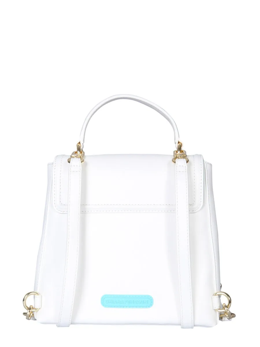 Chiara Ferragni Eyelike Small Top Handle Backpack