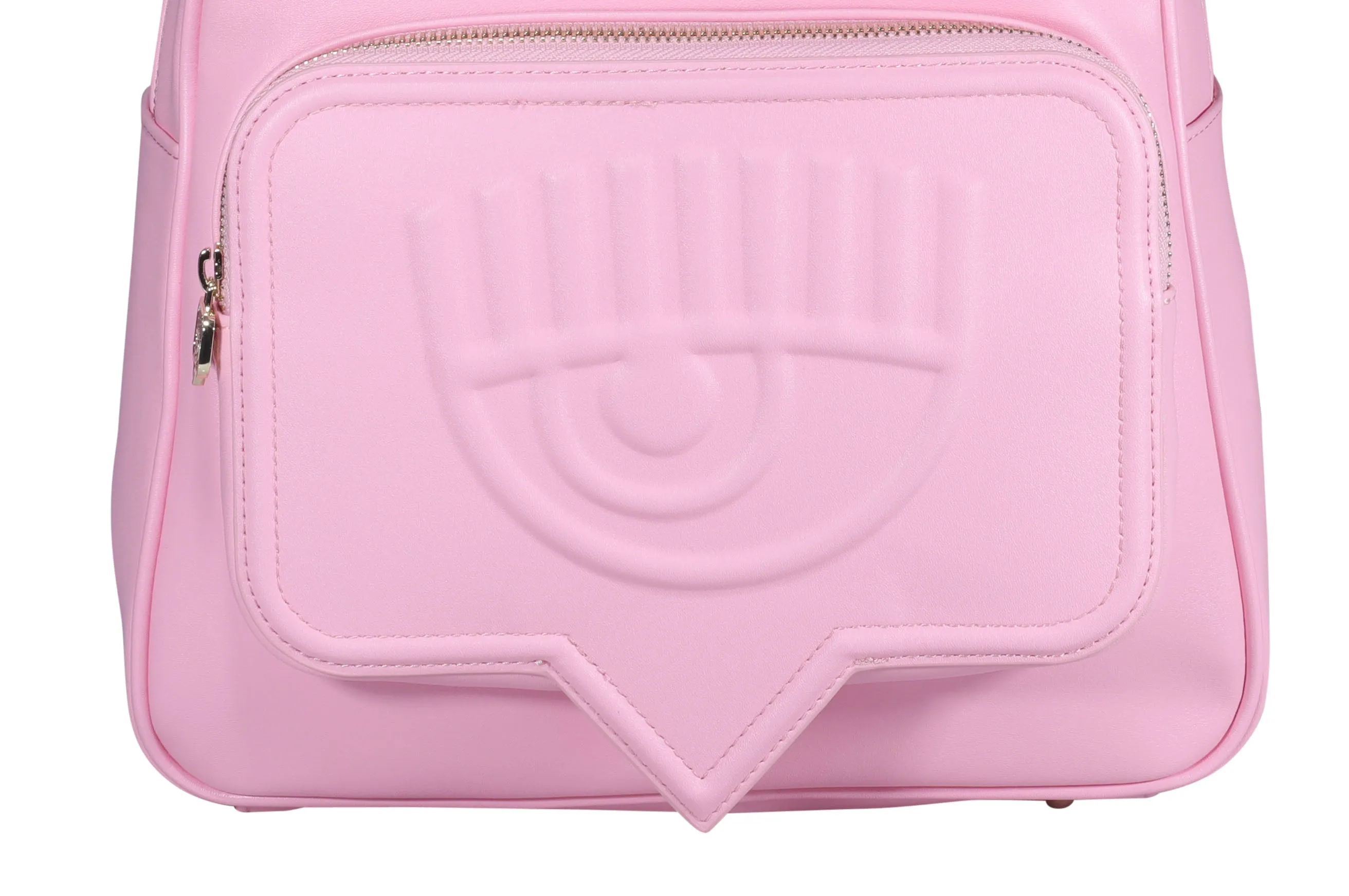 Chiara Ferragni Logo Embossed Zipped Backpack
