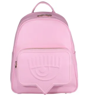 Chiara Ferragni Logo Embossed Zipped Backpack