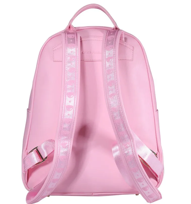 Chiara Ferragni Logo Embossed Zipped Backpack