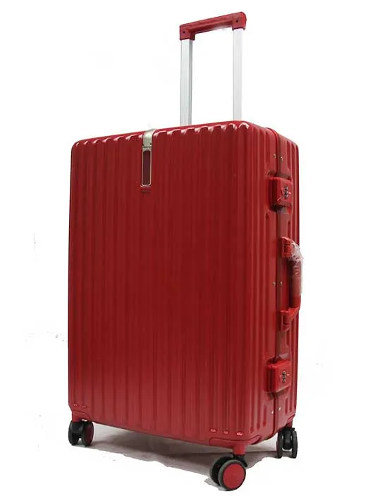 Contemporary Polycarbonate Aluminium Frame Luggage with 8 Spinner Wheels Safe Skies TSA Lock