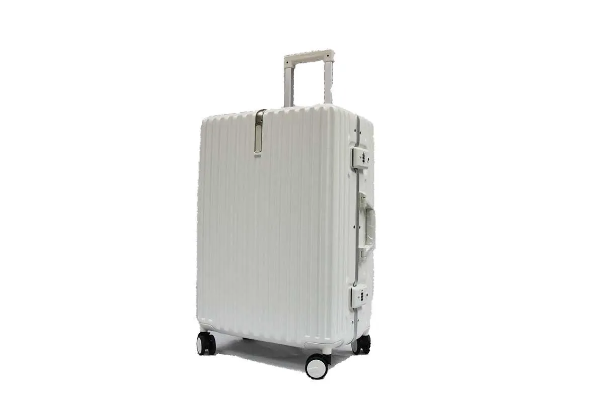 Contemporary Polycarbonate Aluminium Frame Luggage with 8 Spinner Wheels Safe Skies TSA Lock