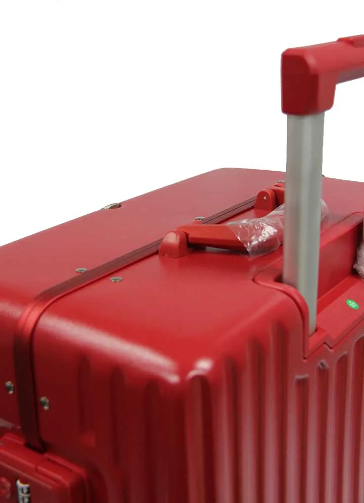 Contemporary Polycarbonate Aluminium Frame Luggage with 8 Spinner Wheels Safe Skies TSA Lock