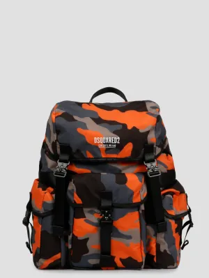 Dsquared2 Ceresio 9 Camouflage-Print Drawstring Backpack