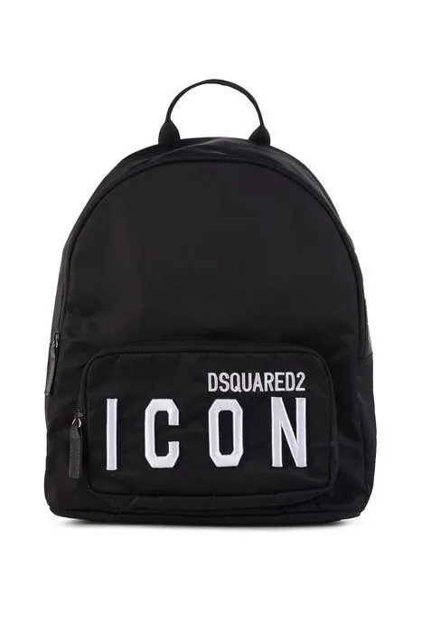 Dsquared2 Kids Logo Printed Zipped Backpack
