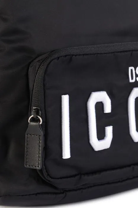 Dsquared2 Kids Logo Printed Zipped Backpack