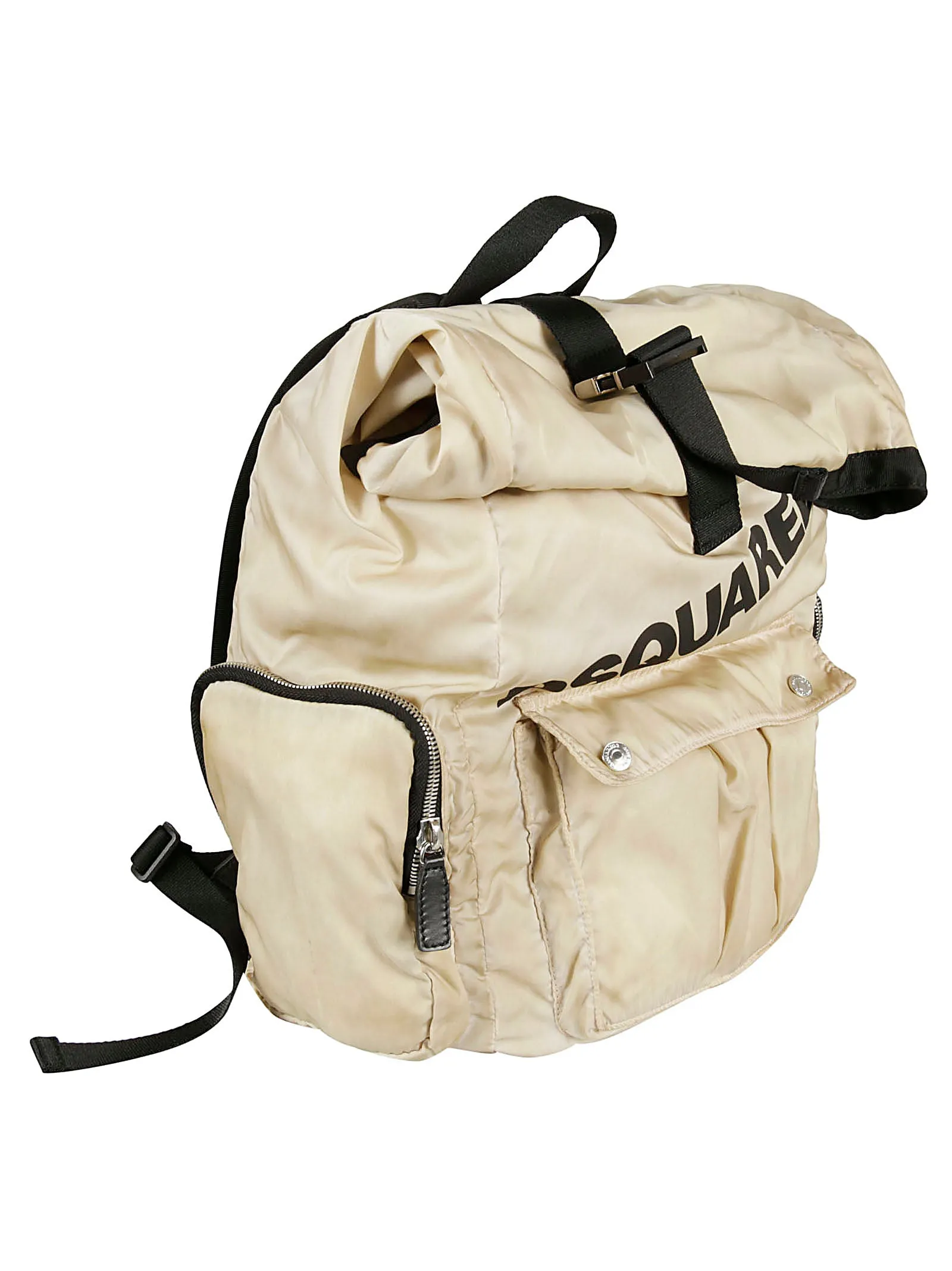 Dsquared2 Logo Printed Buckled Backpack