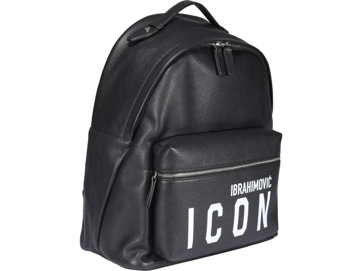 Dsquared2 x Ibrahimović Icon Logo Print Backpack