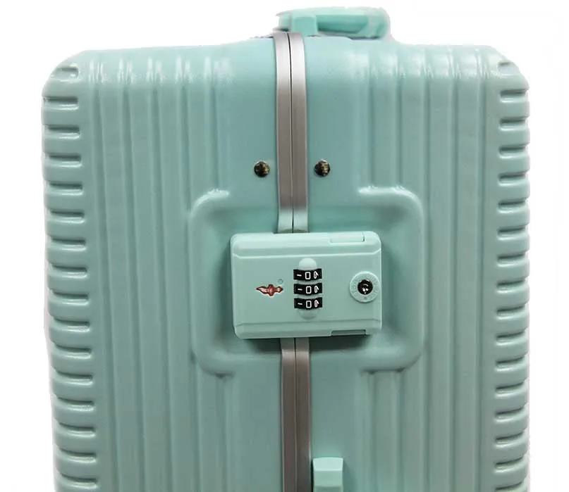 Elegant Polycarbonate Aluminium Frame Luggage with 8 Spinner Wheels Safe Skies TSA Lock