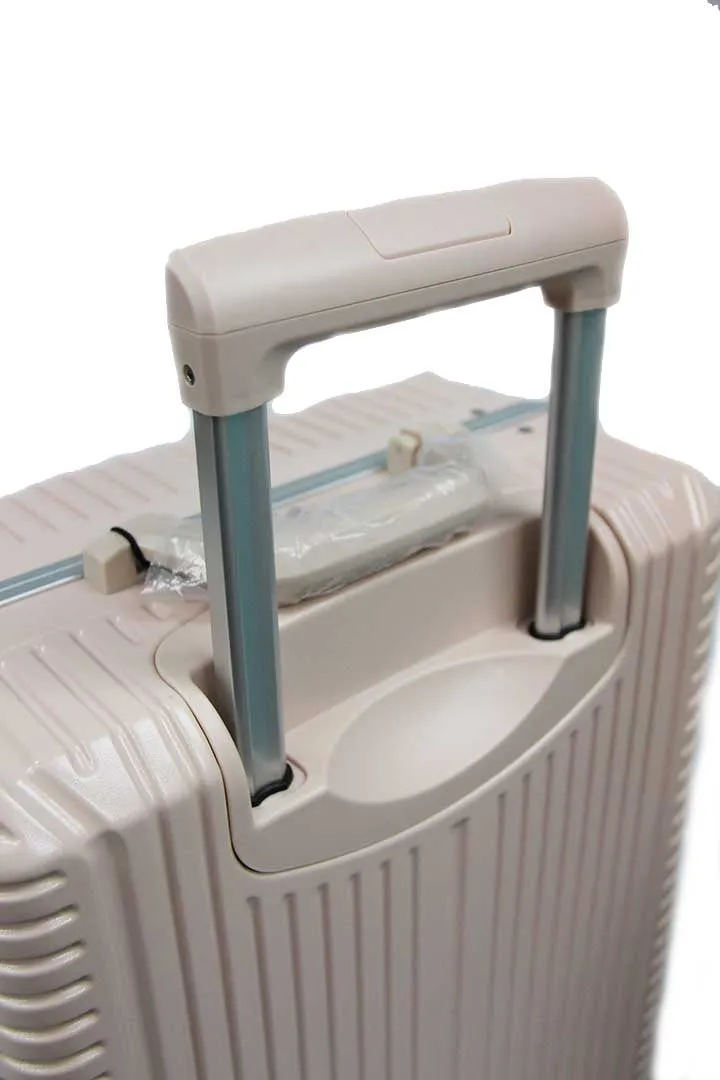 Elegant Polycarbonate Aluminium Frame Luggage with 8 Spinner Wheels Safe Skies TSA Lock