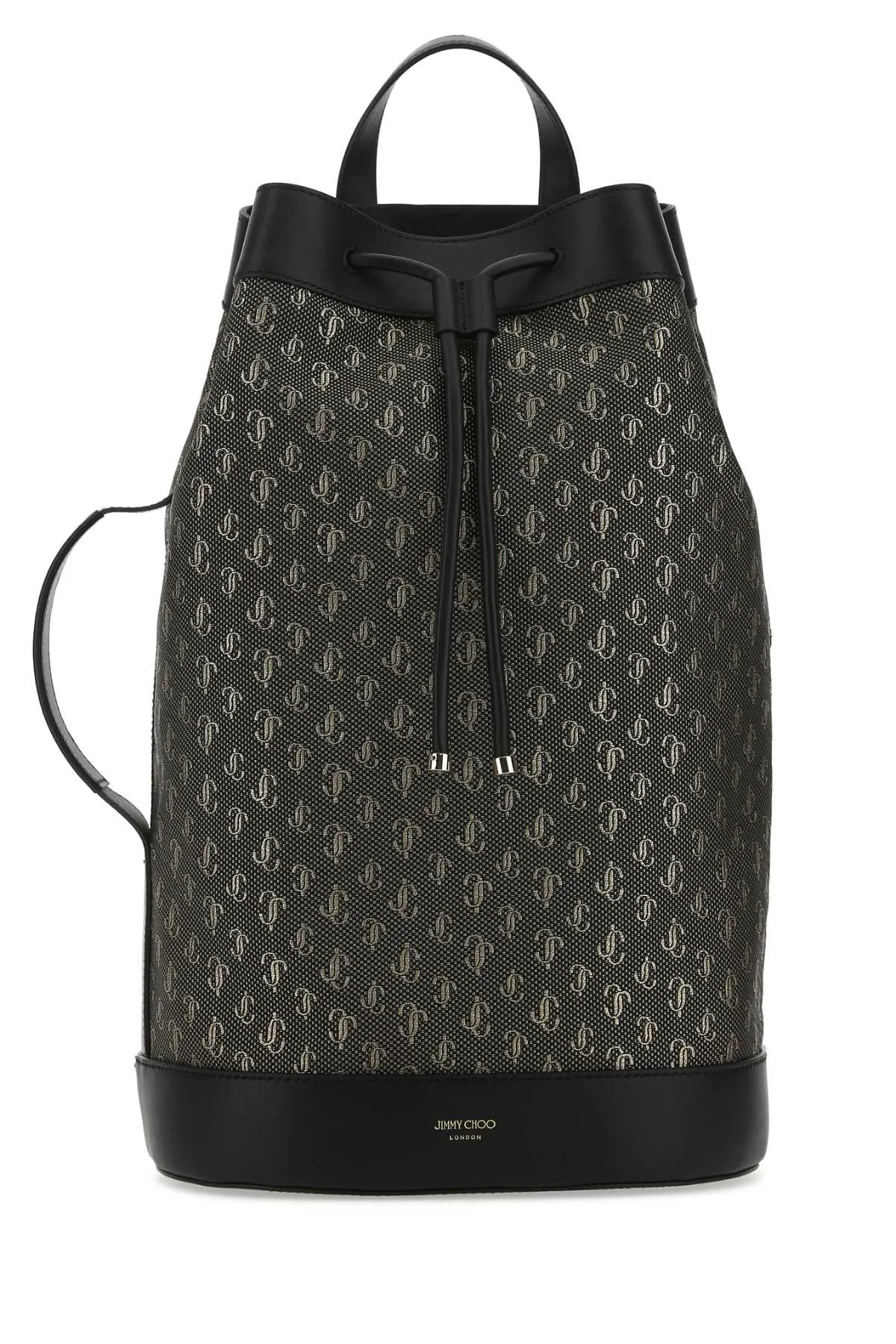 Jimmy Choo Allover Logo Embroidered Backpack