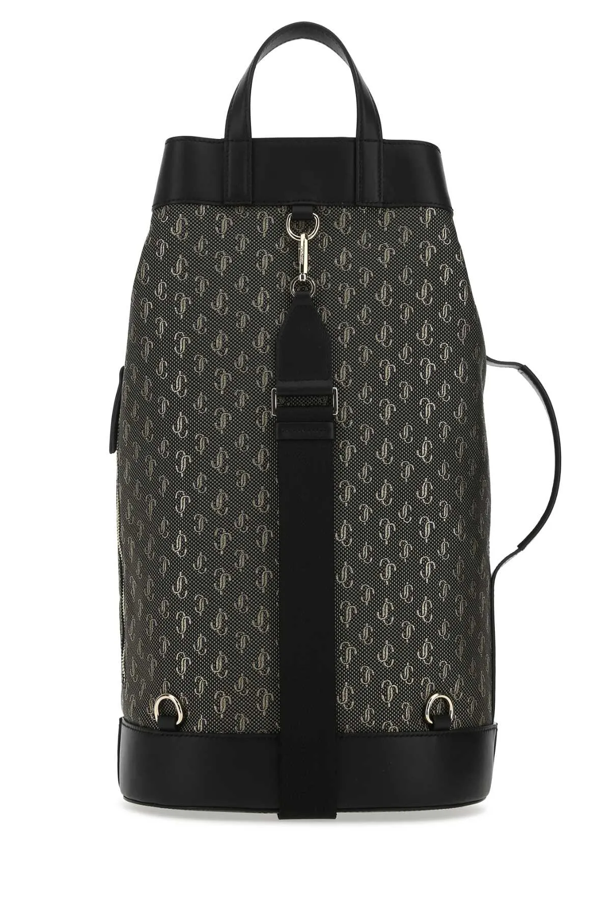 Jimmy Choo Allover Logo Embroidered Backpack