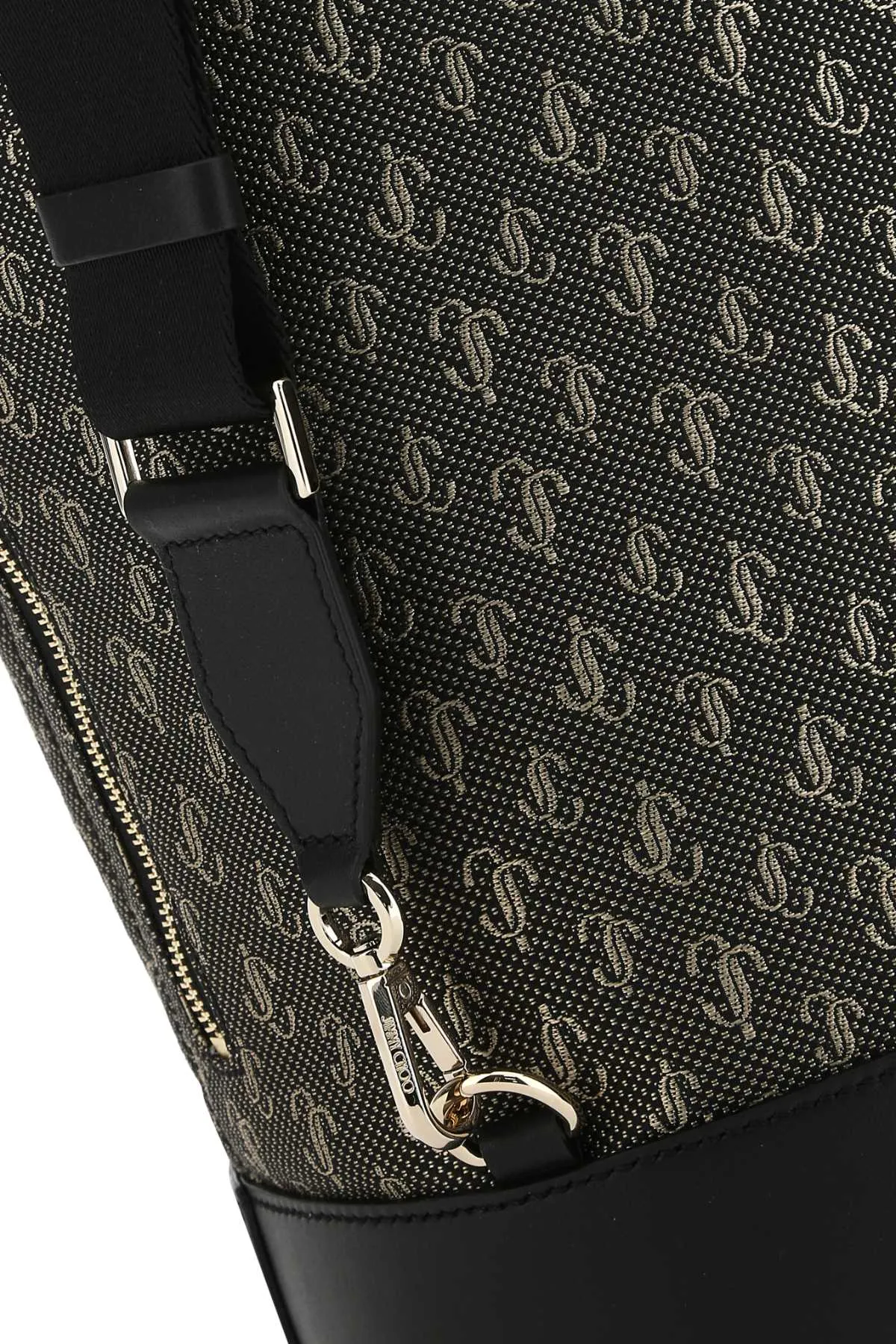 Jimmy Choo Allover Logo Embroidered Backpack
