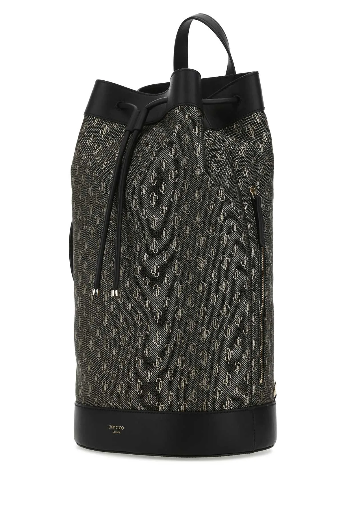 Jimmy Choo Allover Logo Embroidered Backpack