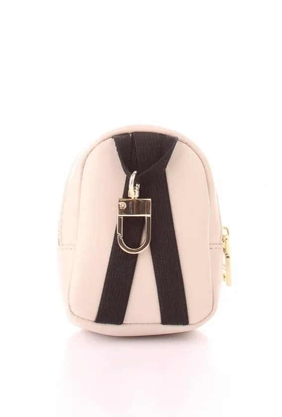 Love Moschino Logo Printed Zipped Backpack Purse