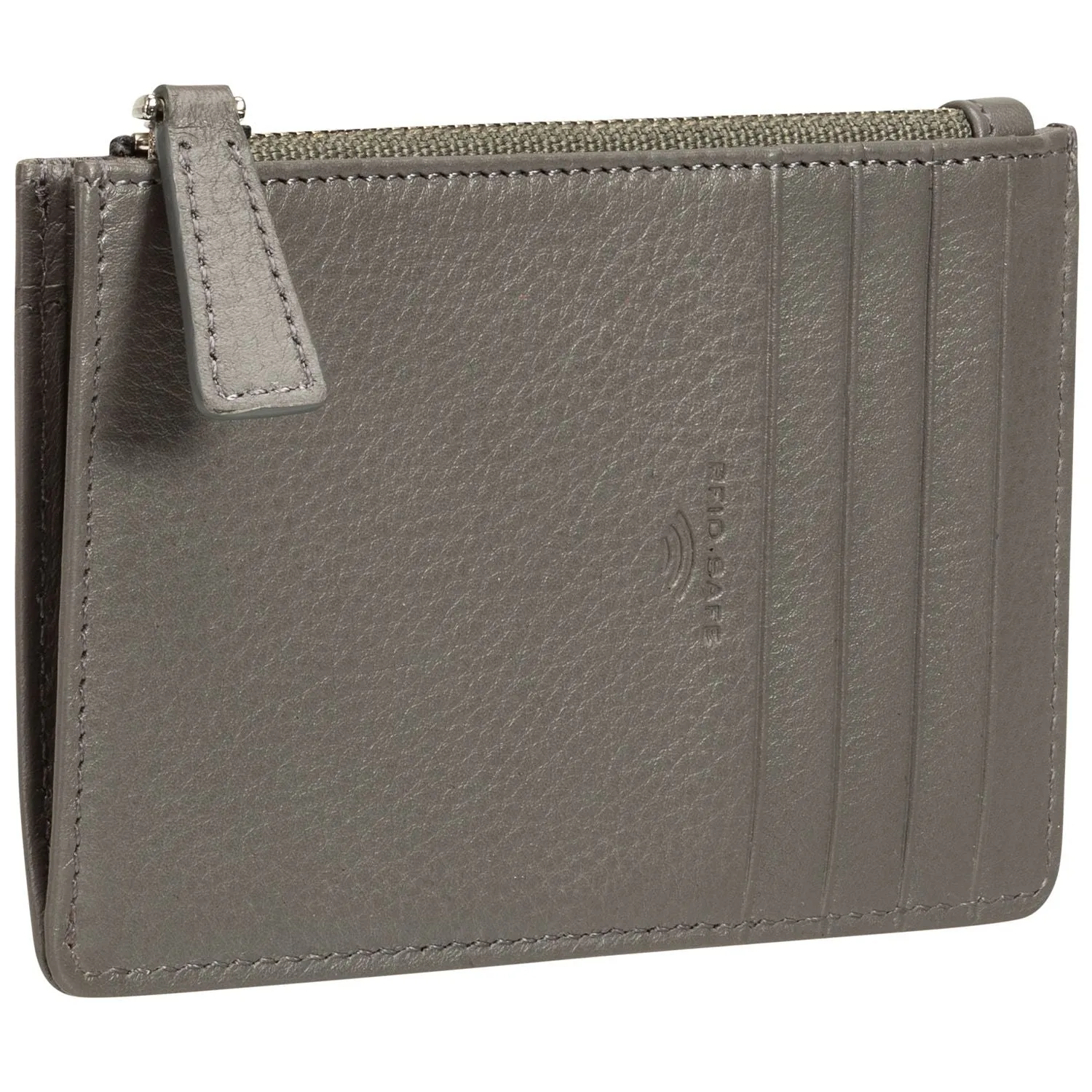 Mancini BASKET WEAVE RFID Secure Card Case and Coin Pocket
