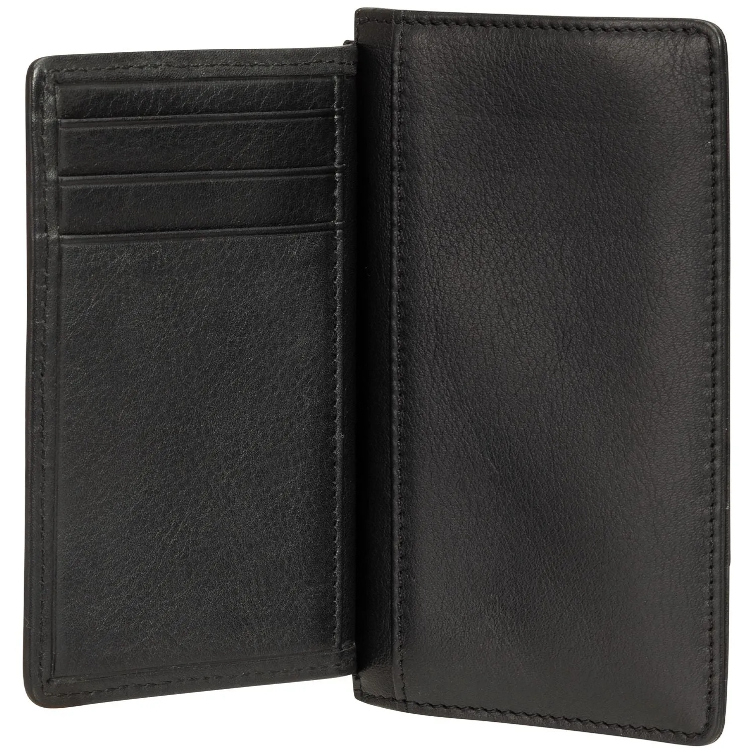 Mancini BASKET WEAVE RFID Secure Card Case and Coin Pocket