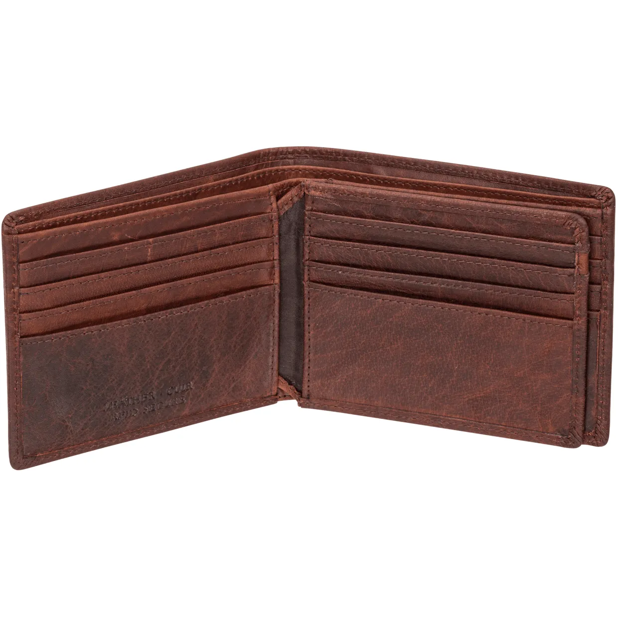 Mancini BUFFALO RFID Secure Center Wing Billfold