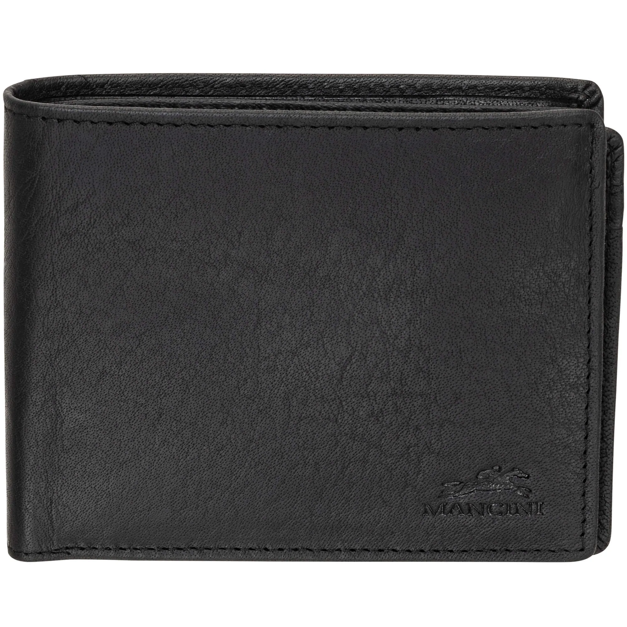 Mancini BUFFALO RFID Secure Center Wing Wallet with Coin Pocket