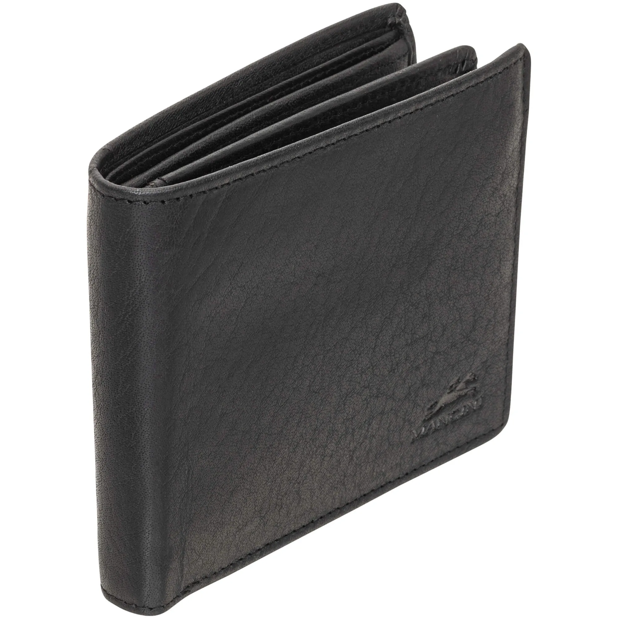Mancini BUFFALO RFID Secure Center Wing Wallet with Coin Pocket