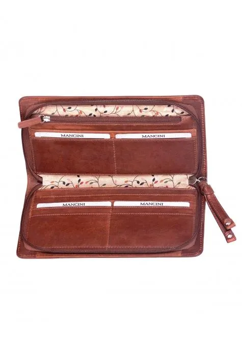 Mancini CASABLANCA Collection Ladies' “Clutch” Wallet (RFID Secure)
