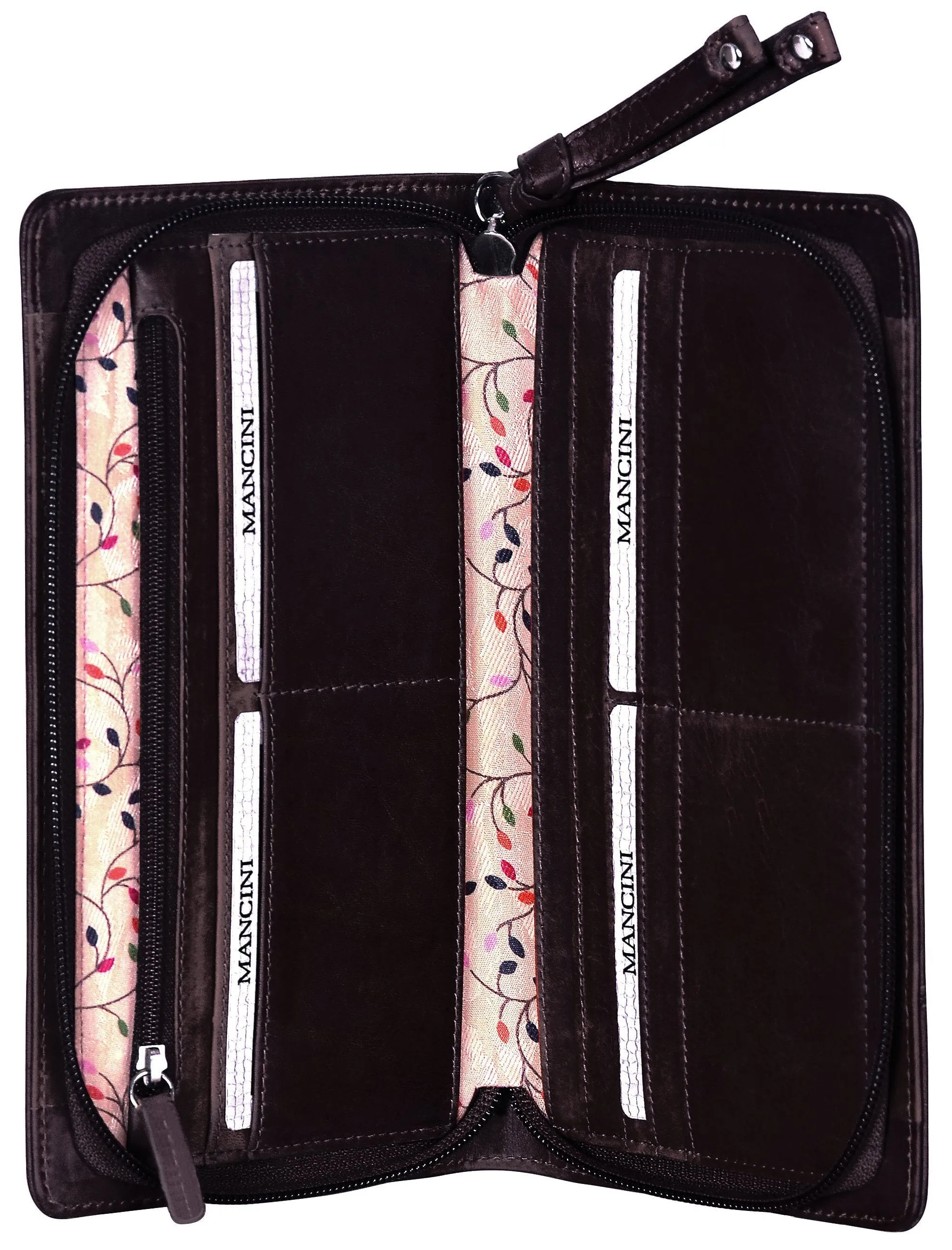 Mancini CASABLANCA Collection Ladies' “Clutch” Wallet (RFID Secure)