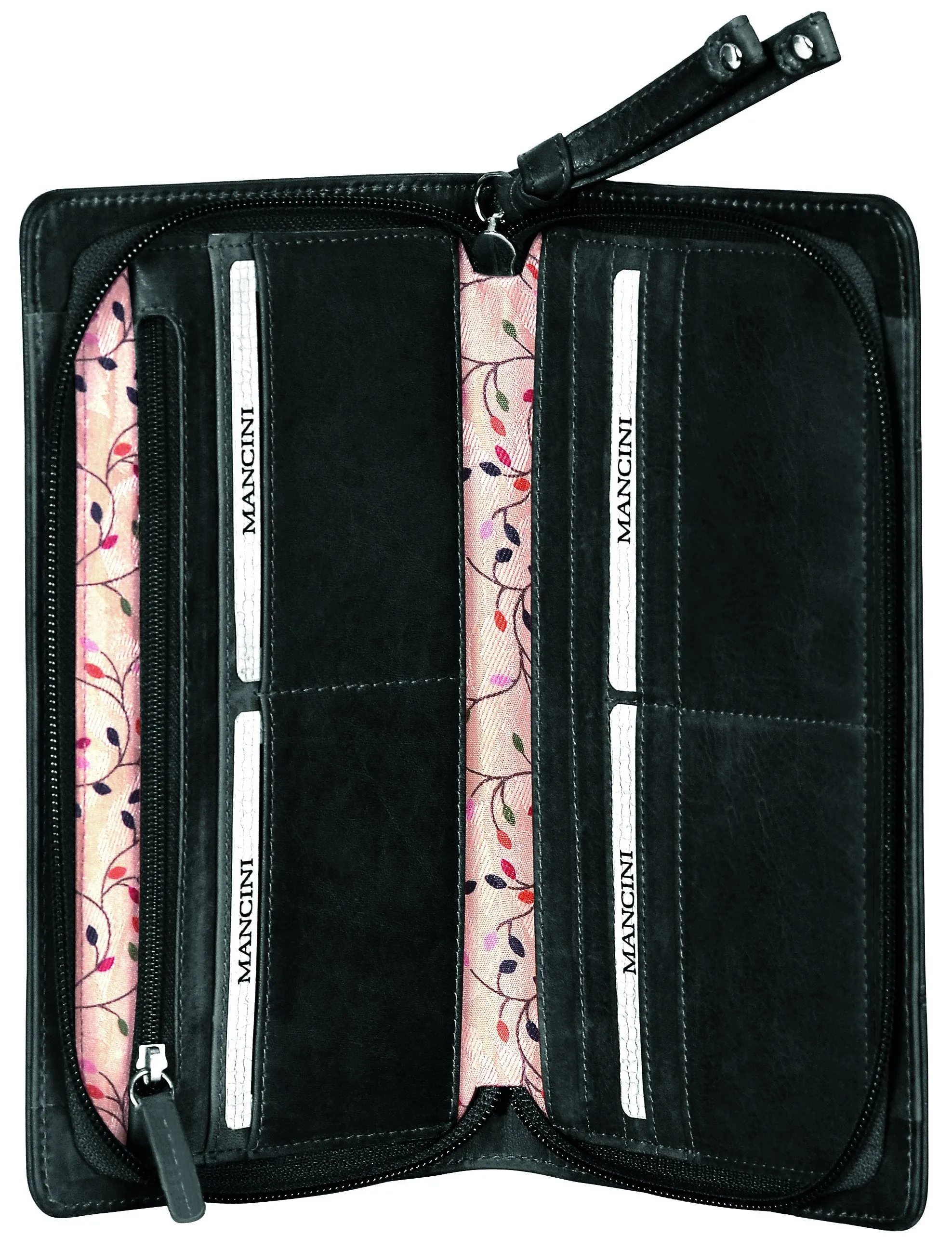 Mancini CASABLANCA Collection Ladies' “Clutch” Wallet (RFID Secure)