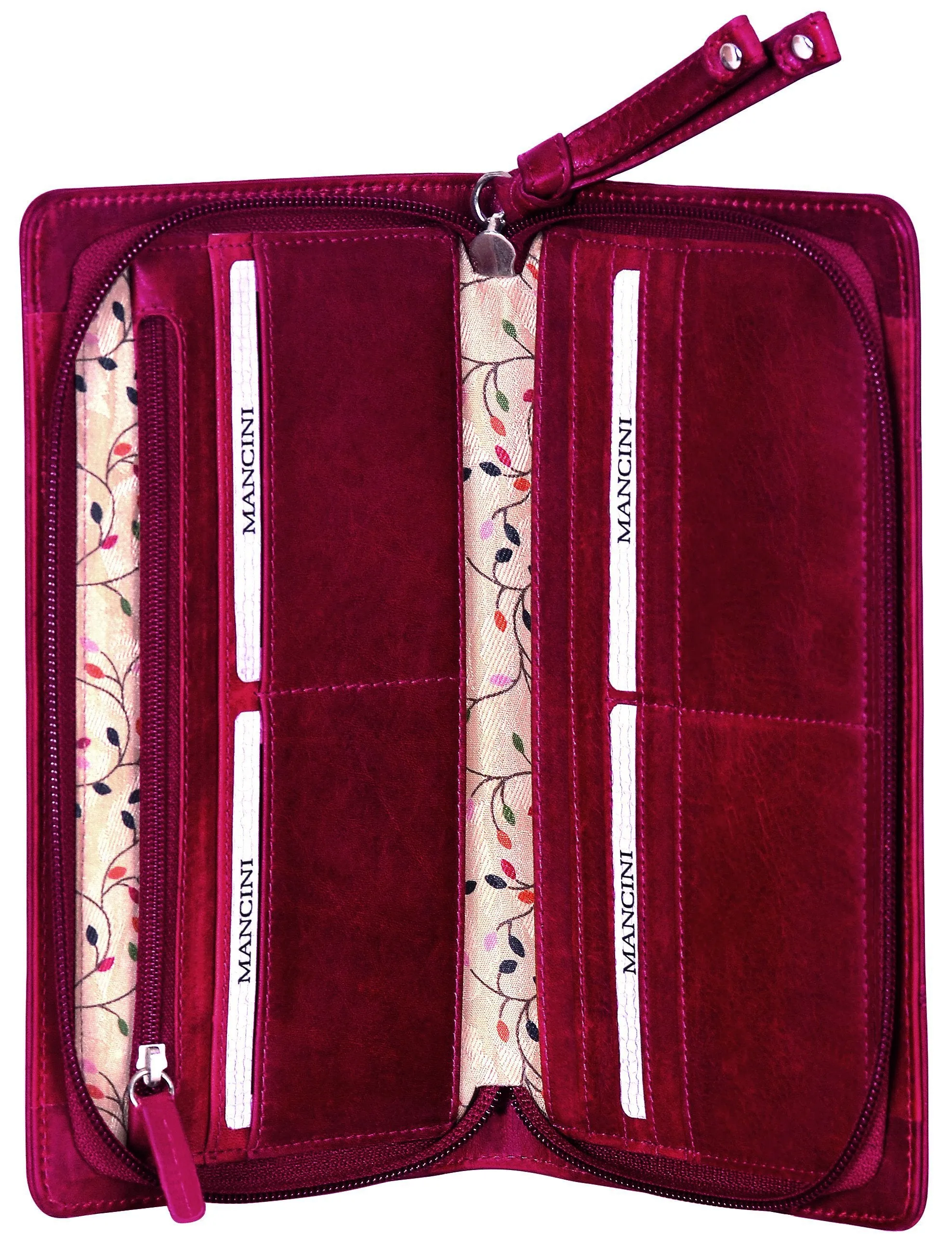 Mancini CASABLANCA Collection Ladies' “Clutch” Wallet (RFID Secure)