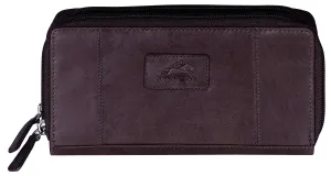 Mancini CASABLANCA Collection Ladies' Double Zipper “Clutch” Wallet (RFID Secure)
