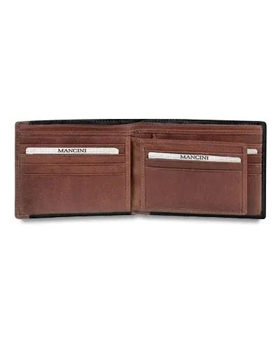 Mancini CASABLANCA Collection Men's Billfold with Removable Passcase (RFID Secure)
