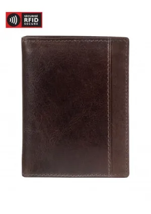 Mancini CASABLANCA Collection Men's Unique Vertical Wing Wallet (RFID Secure)