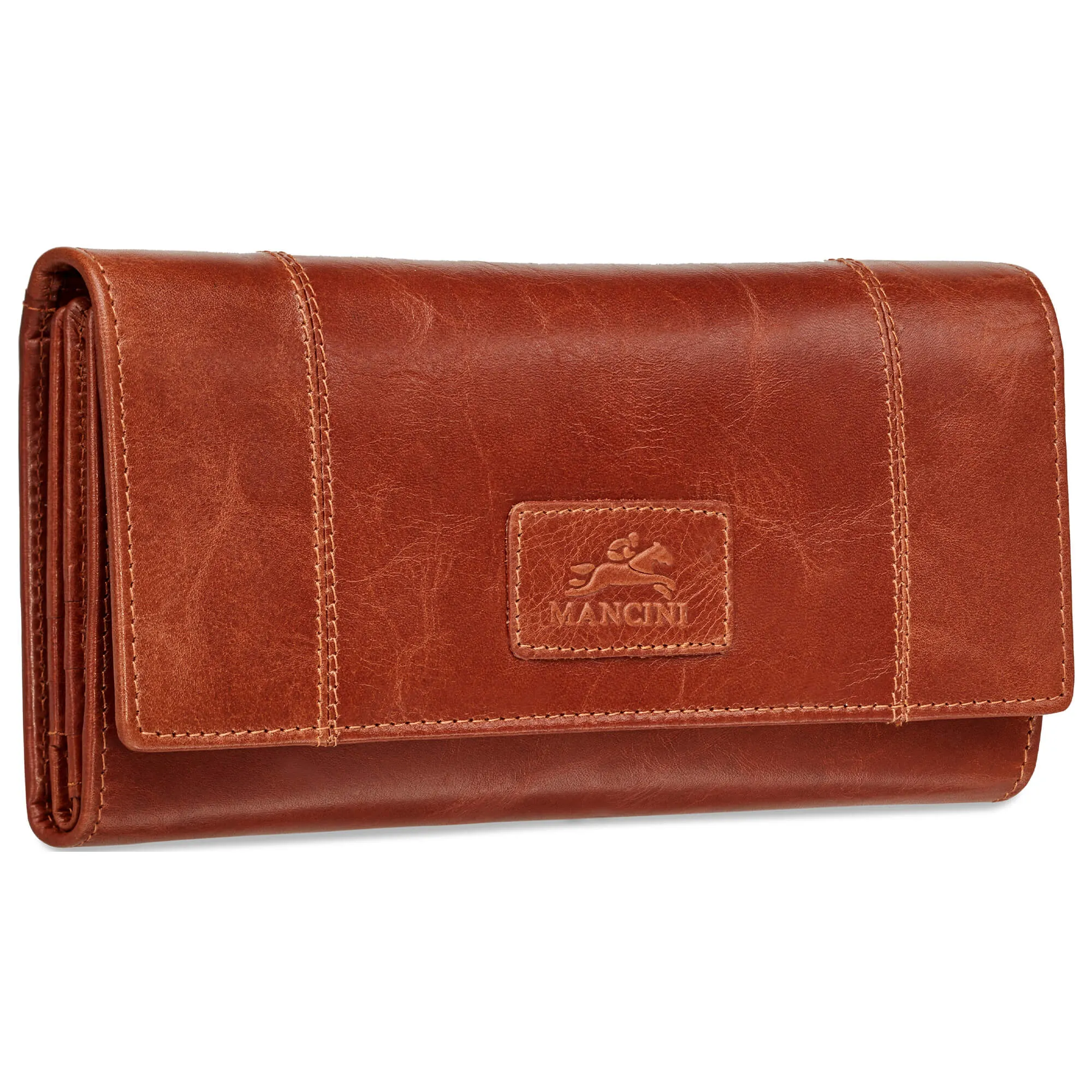 Mancini CASABLANCA Ladies' RFID Secure Trifold Wallet