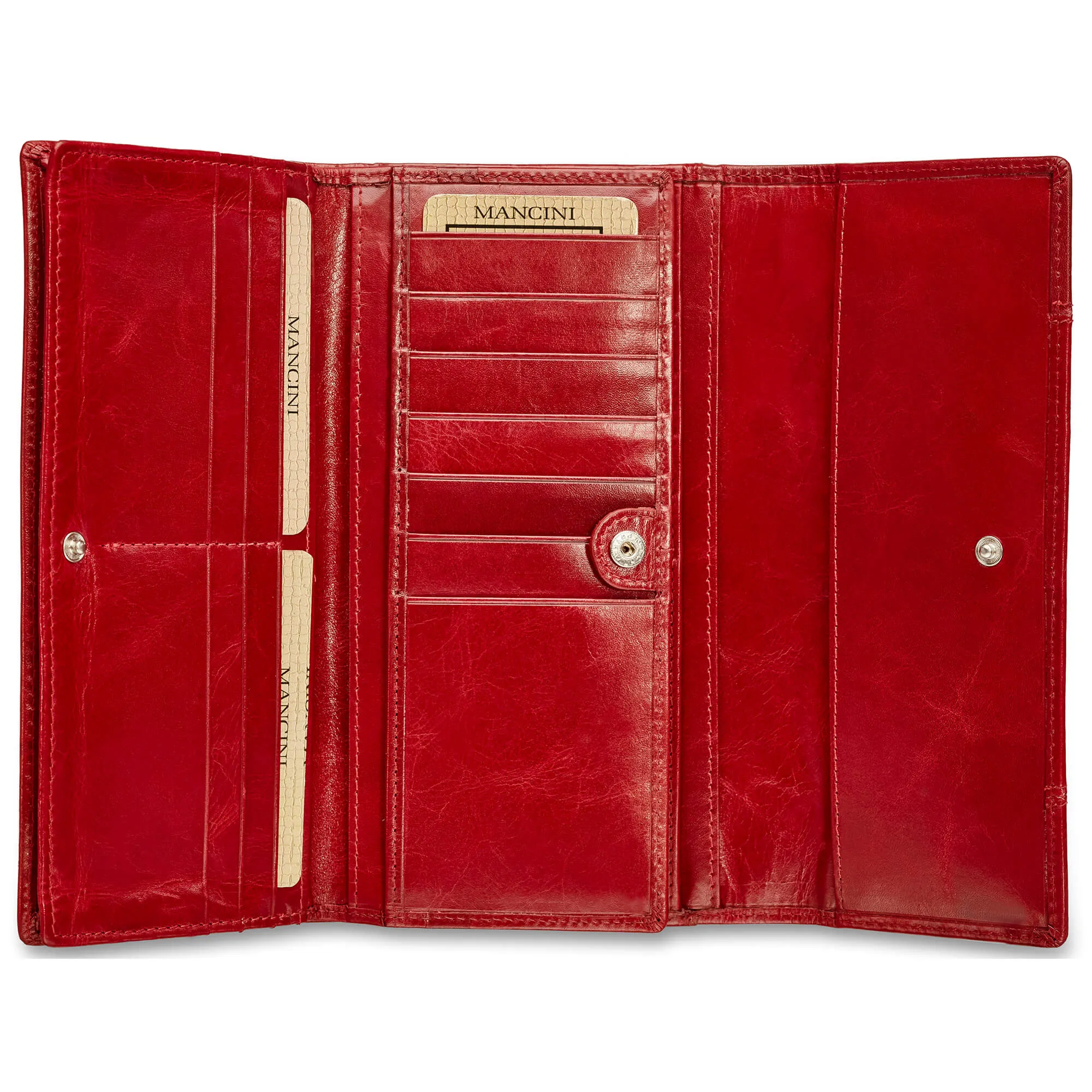 Mancini CASABLANCA Ladies' RFID Secure Trifold Wallet