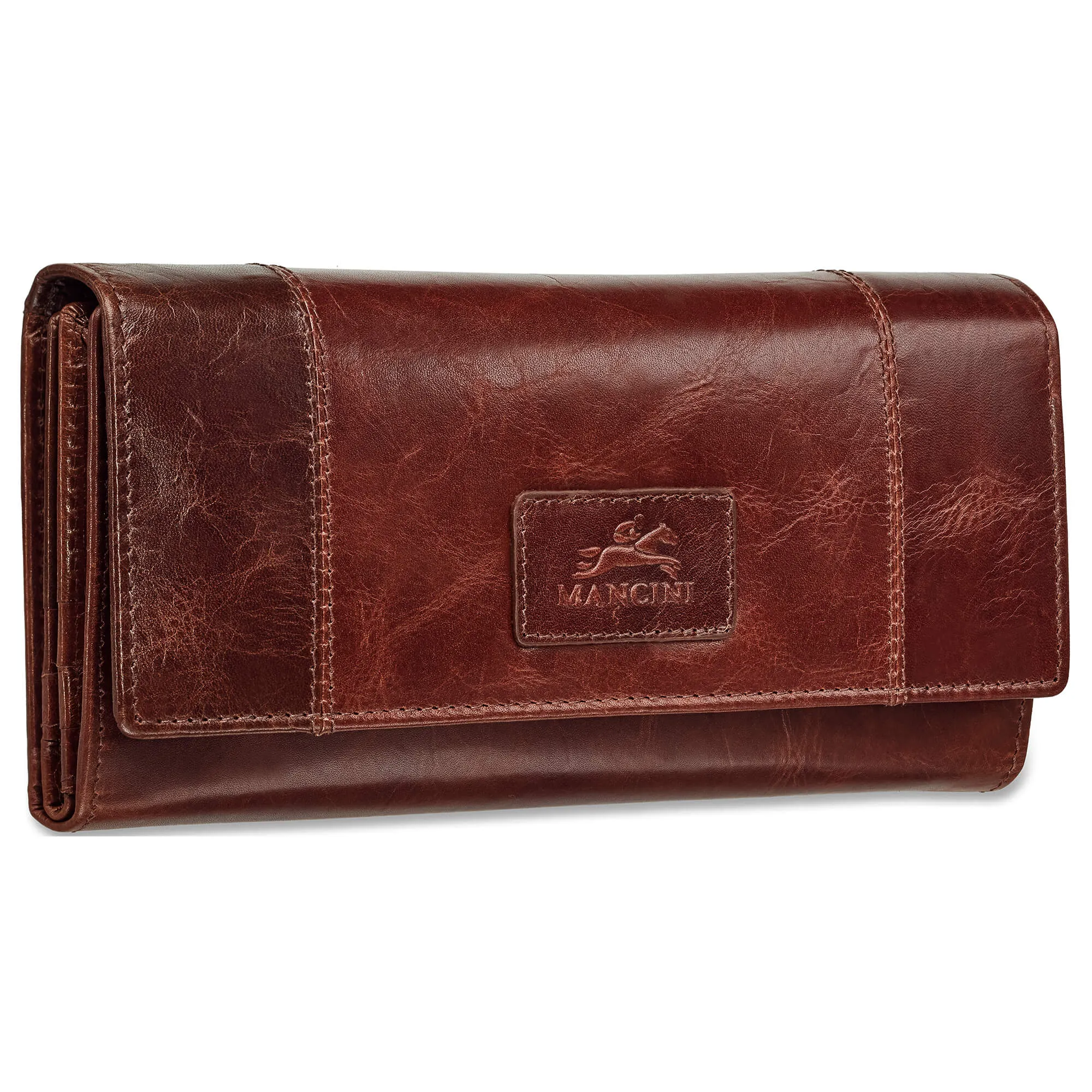 Mancini CASABLANCA Ladies' RFID Secure Trifold Wallet
